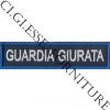 Patch Guardia Giurata bordo azzurro